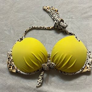 Victoria’s Secret yellow Push-up Swim Top